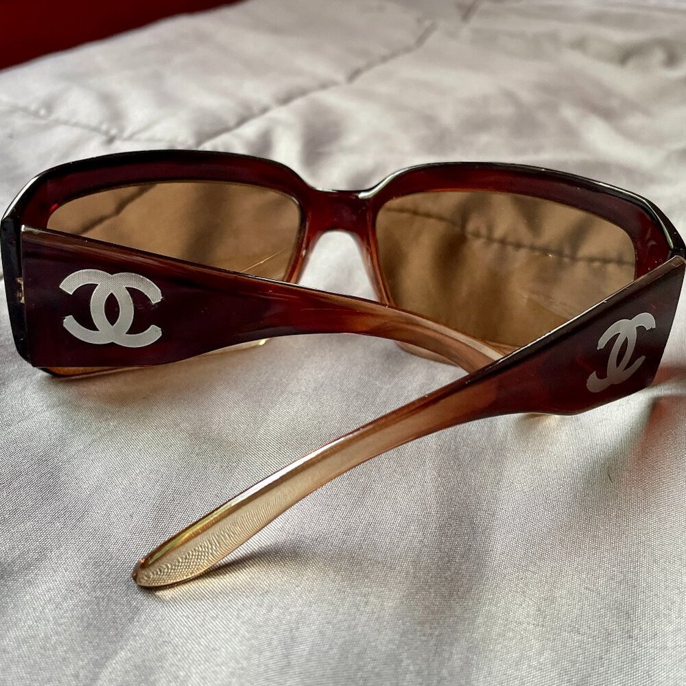 🤎 Chanel Sunglasses ⛓CC 2006 Vintage Brown 🤎